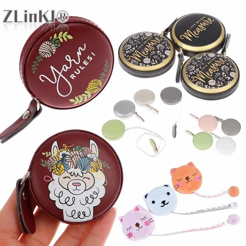 1.5m Portable Retractable Mini Tape Fashion Nostalgia Measure Ruler Vintage Retro Sewing Centimeter Inch Roll Tape