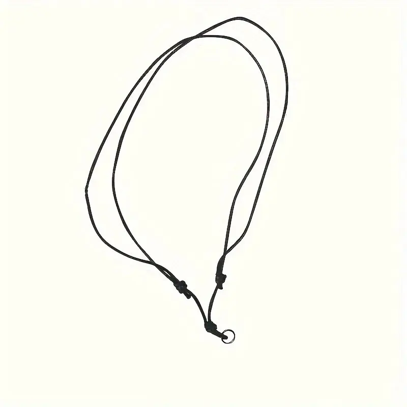 5/10 stuks verstelbare zwarte touw hennepkoord string knoop ketting met connectoren voor ketting sieraden