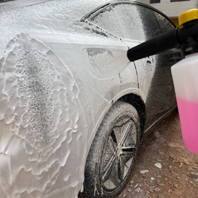 700 مللي أنبوية رغوة الثلج مع 1/4 موصل سريع آلة غسل الضغط في السيارة مولد رغوة الصابون غسالة الضغط فوهة بندقية غسيل السيارات