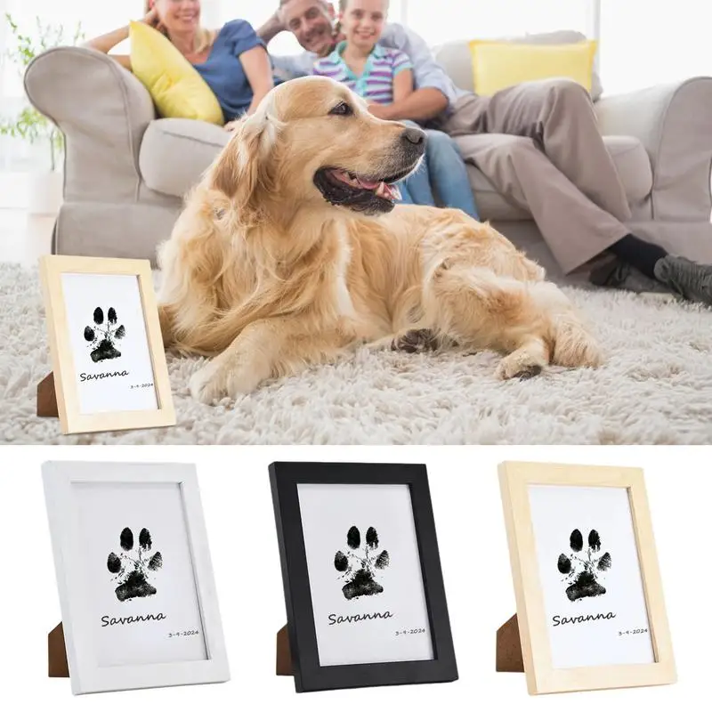 Puppy Paw Print Kit Handmade Pet Footprint Impression Kit Dog Paw Print Kit Animal Paw Print Impression Kit Cat Dog Paw Print