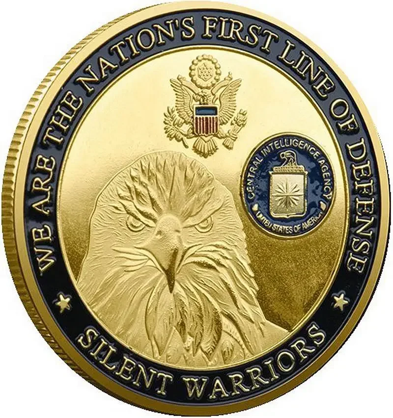

American Eagle of Freedom Gold Coin Statue of Liberty Coin Military Challenge CIA Badge Commemorative Coin