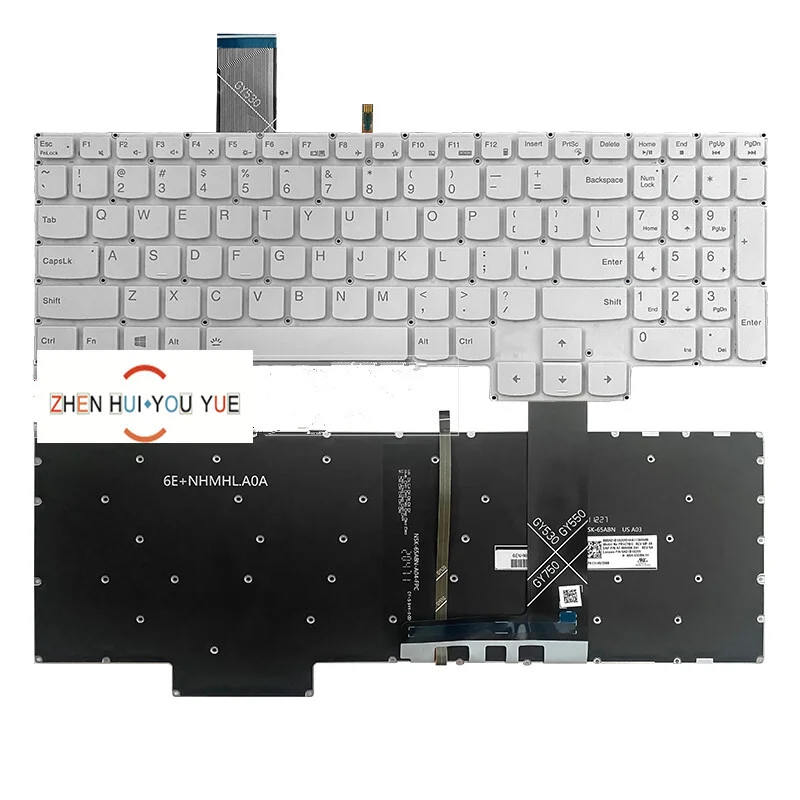 for leovo Legion 5-15ARH05 15ARH05H 15IMH05H keyboard blacklight white