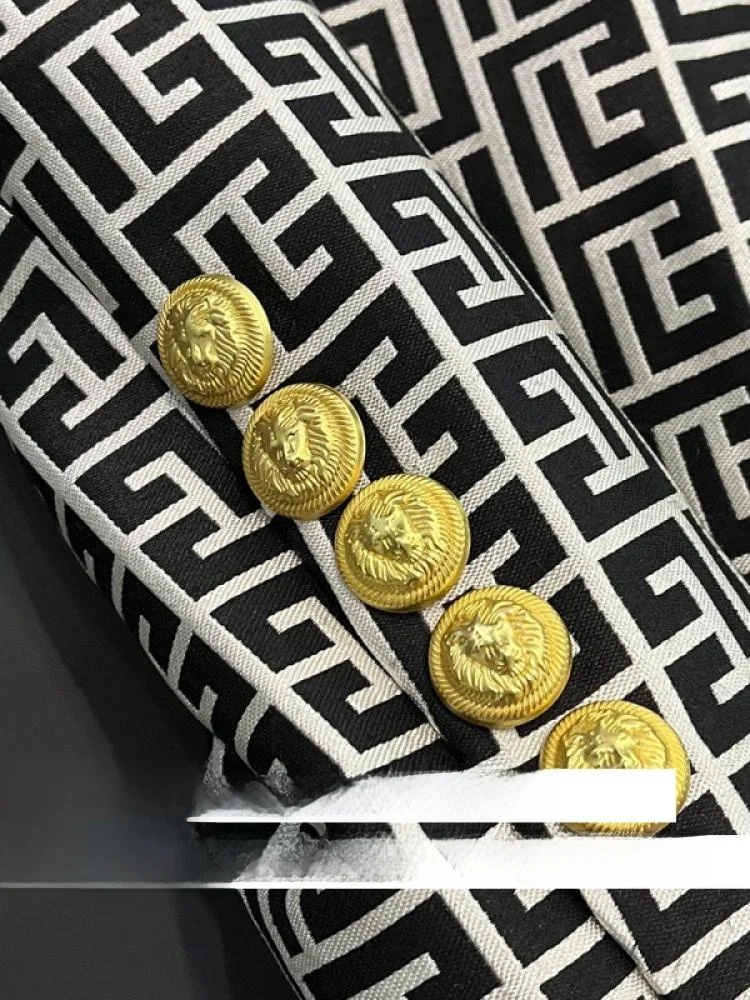 Faionable hiver tissu brodé à fleurs v-ne coupe ajustée t-shirt bouton Long Sve Dr manteau Ele Ci vêtements de trajet