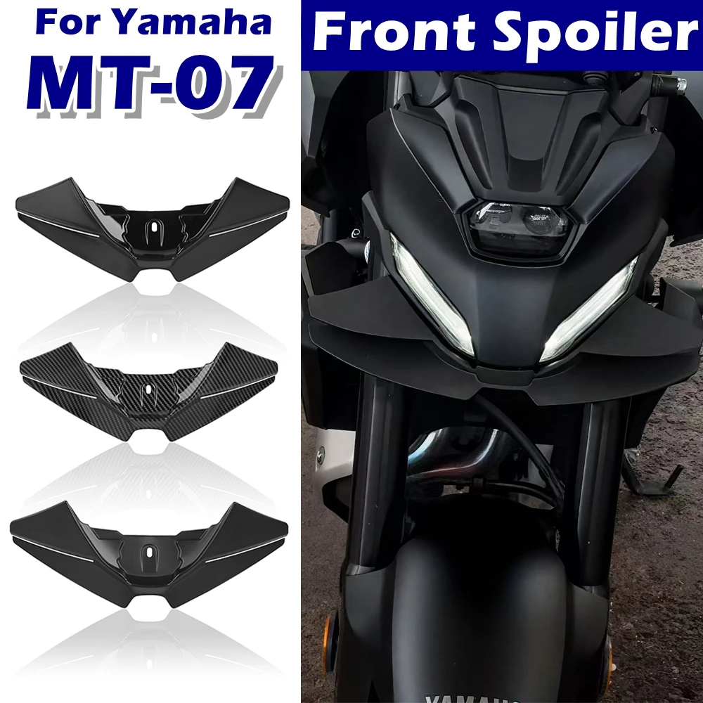 

MT-07 Front Spoiler For YAMAHA MT07 MT 07 2025 Front Lower Lip Wind Wing Aerodynamics Fairing Winglets Motorcycle Accessories