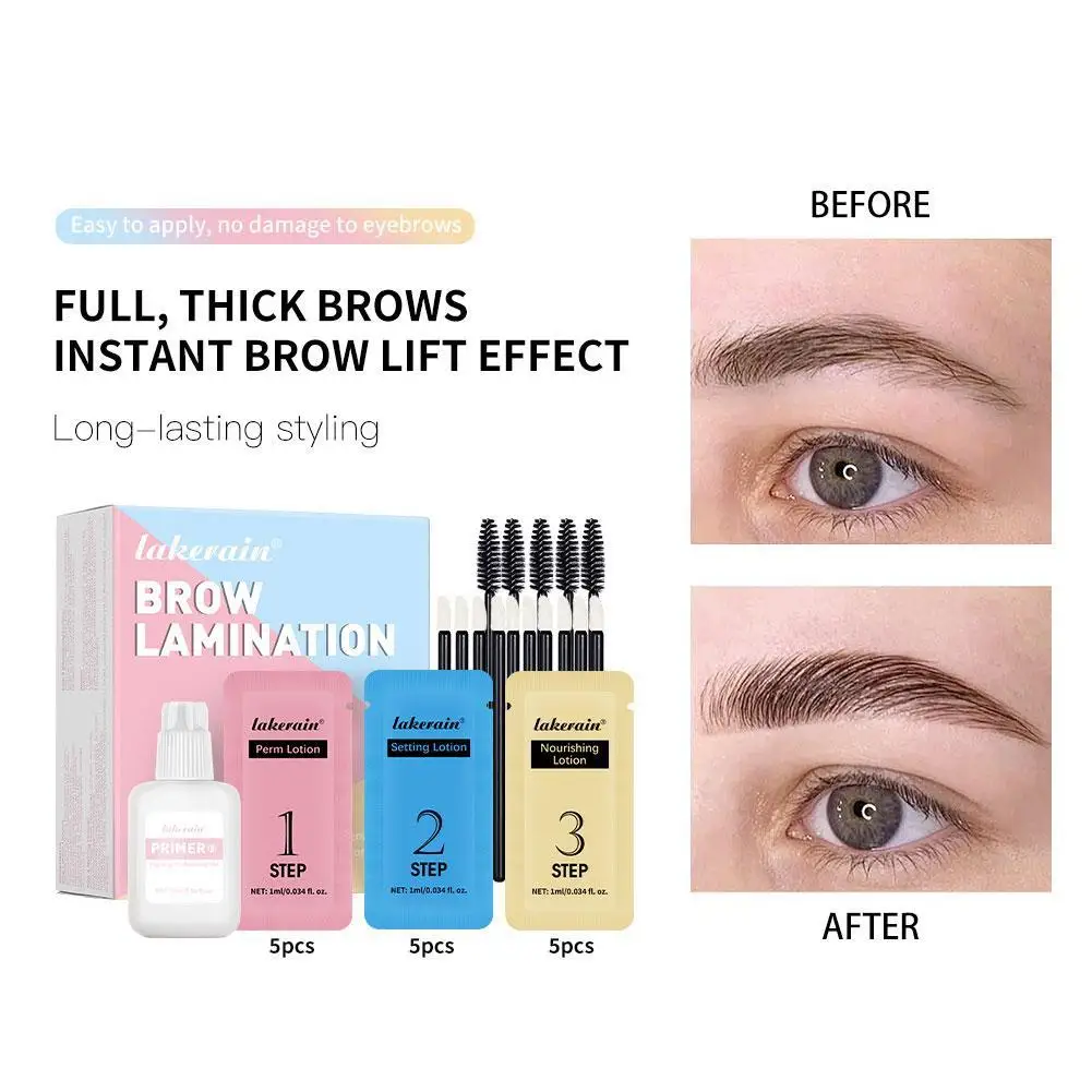 Keratin Brow Lamination Starter Kit Eyelash & Brow Lift Perming Pads Extension Kit Curling Eye lash Glue Wave Lotion Set