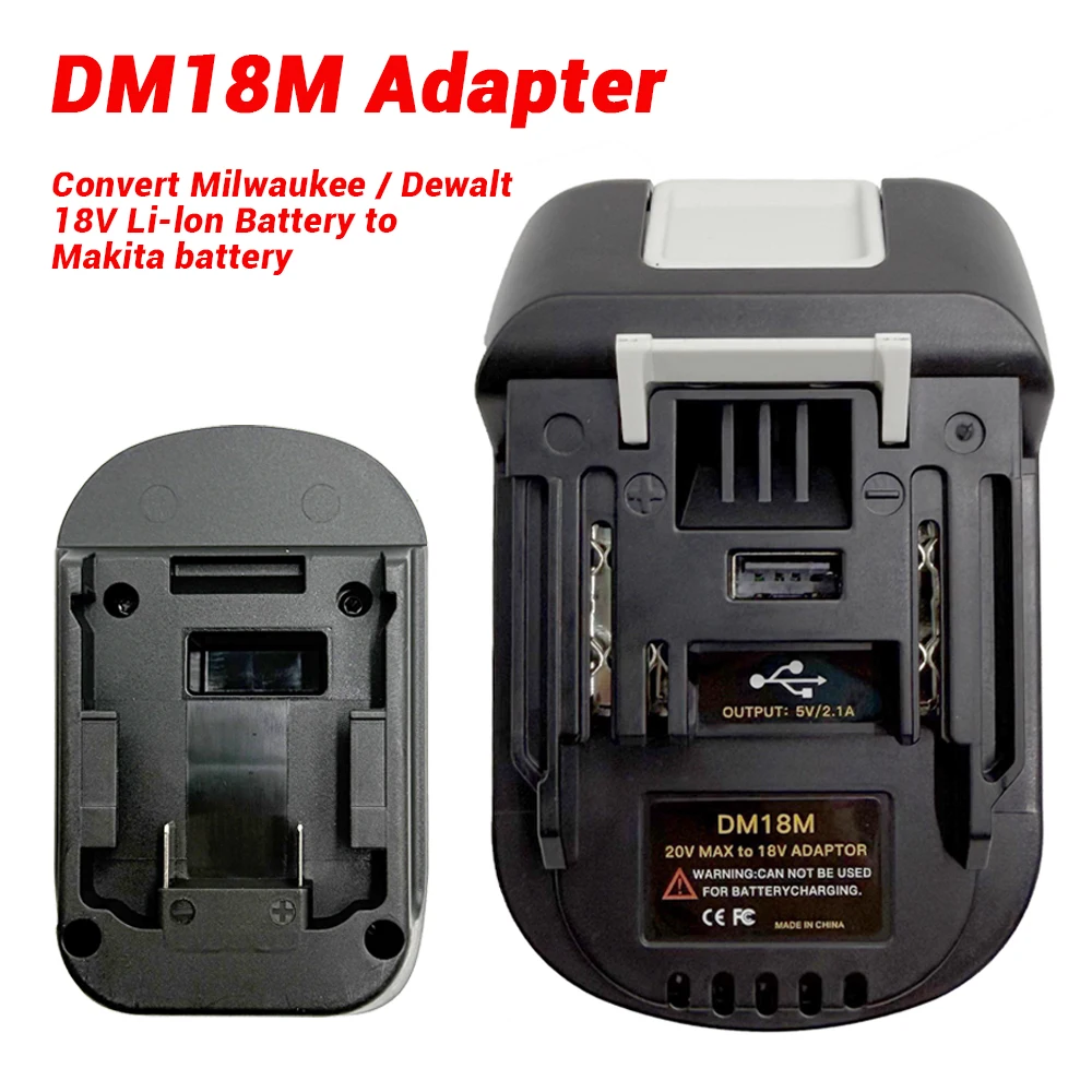 Adapter-Konverter für Dewalt/Milwaukee/Bosch/Einhell 18V Li-Ionen-Akku, für Parkside X20V Akku, zur Verwendung mit Makita 18V Li-Ionen-Werkzeugen – Detail 4