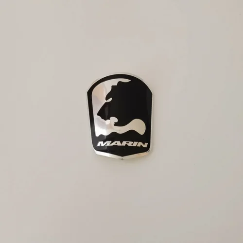 Imagen 2 del producto Para insignias de bicicleta hechas de accesorios decorativos finos de aleación de aluminio para tubos de cabeza de bicicleta