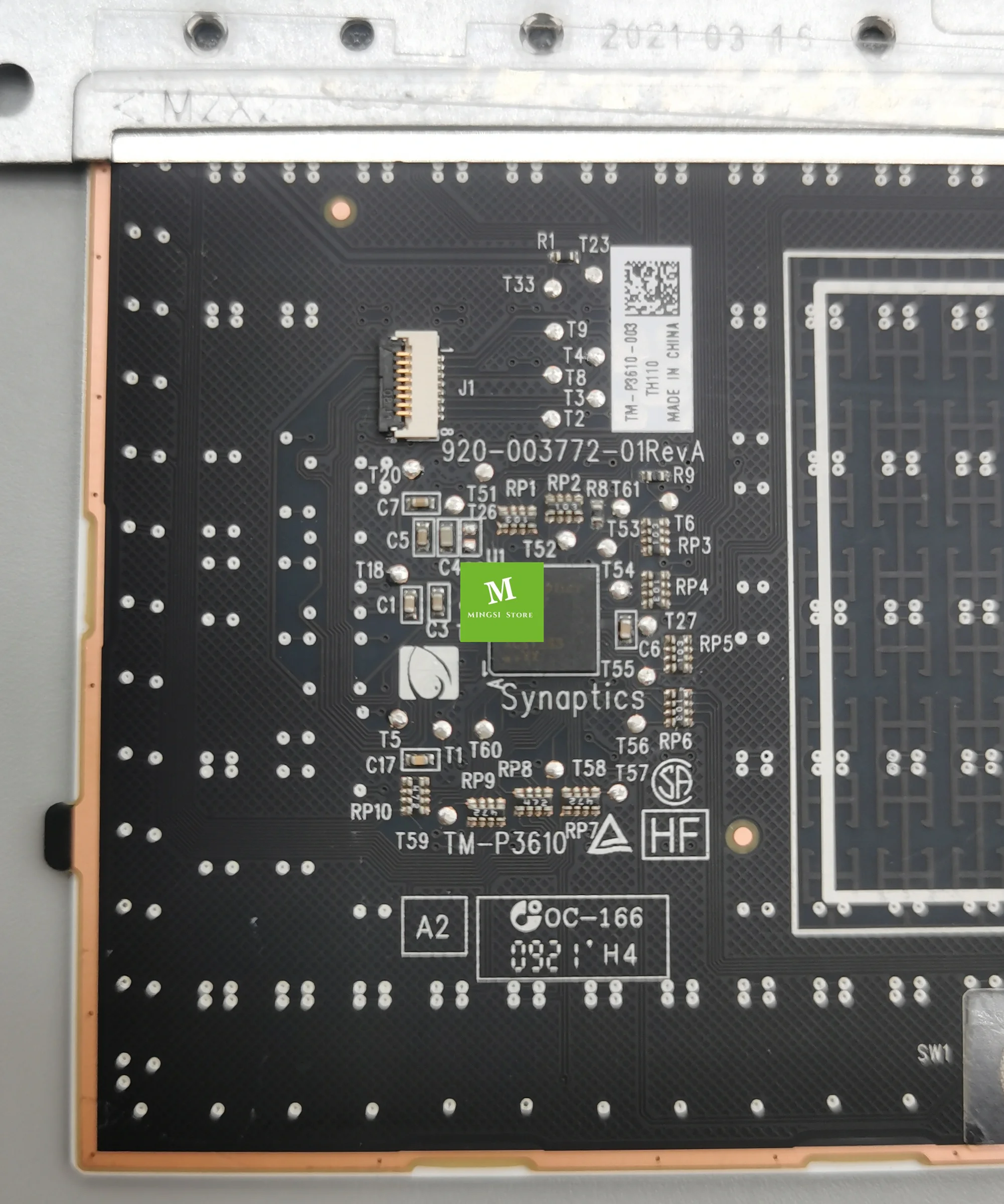 Imagem -03 - Genuine para hp Elitebook X360 1040 g7 g8 Touchpad Board Tm-p3610003