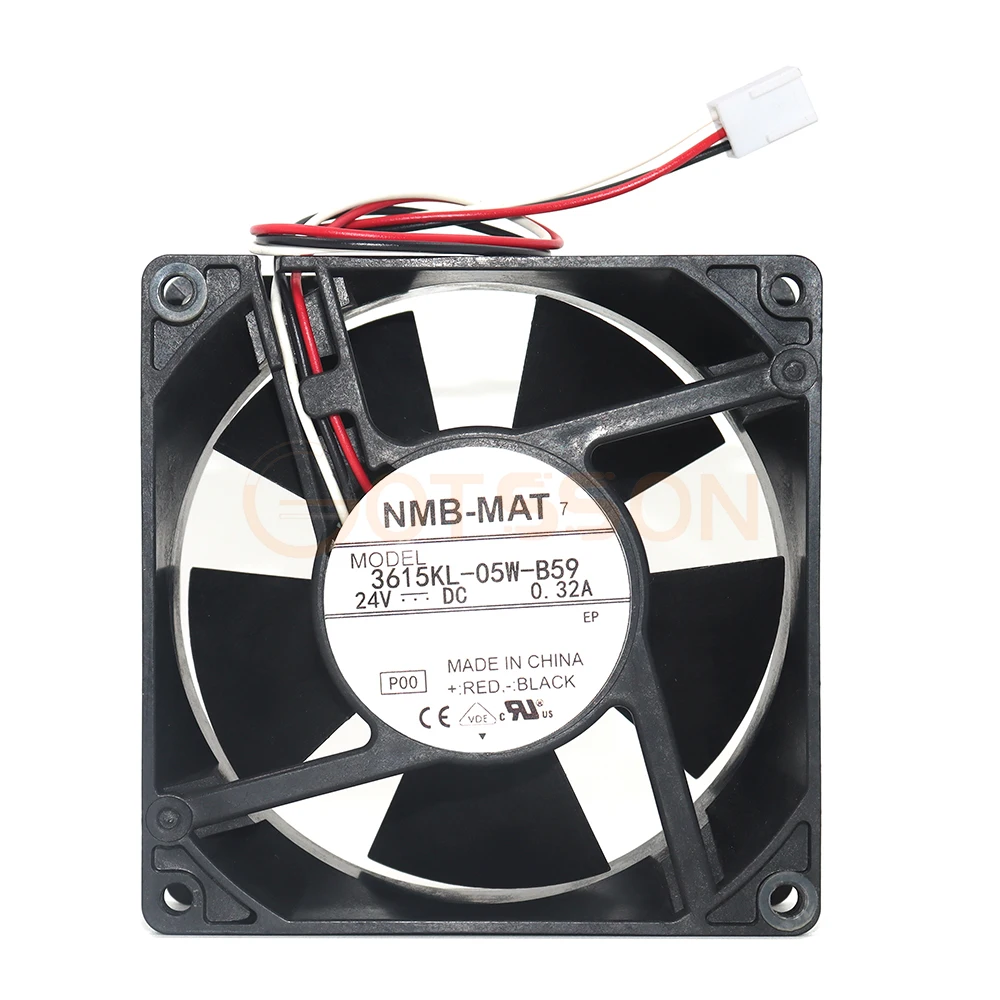 

Вентилятор охлаждения NMB 9038 3615kl-05w-b59 DC 24V 0.32A, 3-проводной, 9 см (90 мм), 92*92*38 мм