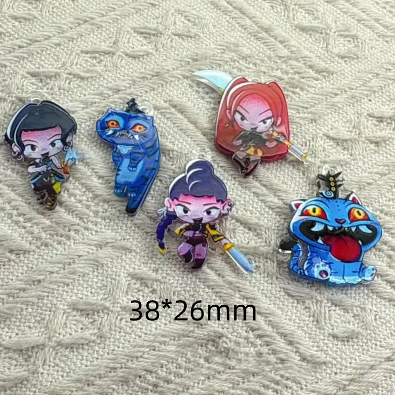 10 قطع الاكريليك الكرتون سحر مجوهرات اكسسوارات قلادة سوار القرط قلادة Diy صنع لوازم الحرفية