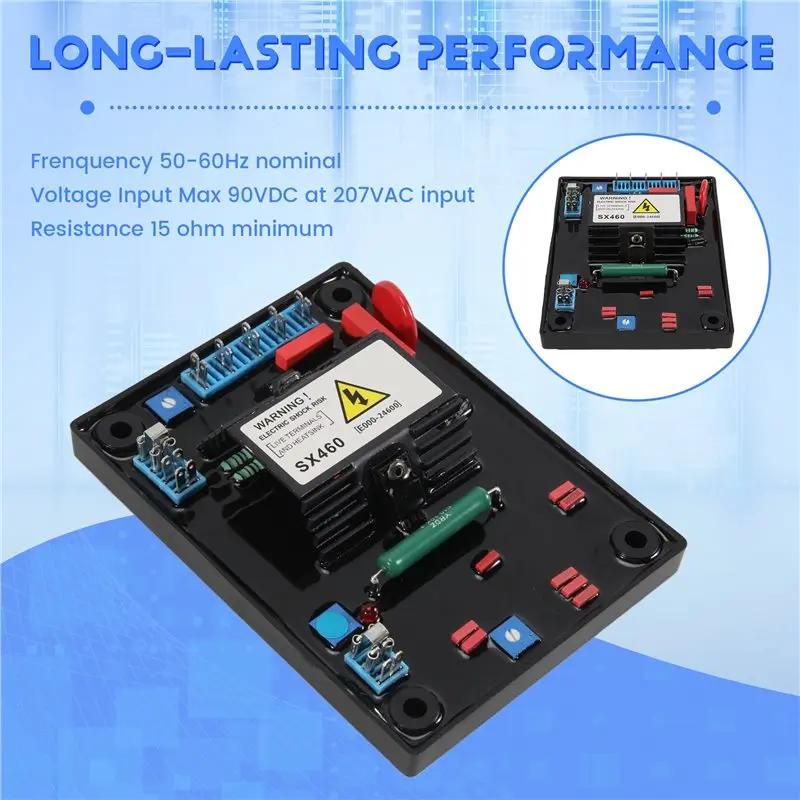 ABIB -AVR SX460-A SX 460-A 460 With Red Capacitor Soft Glue Better Quality Accessories Automatic Voltage Regulator For Generator