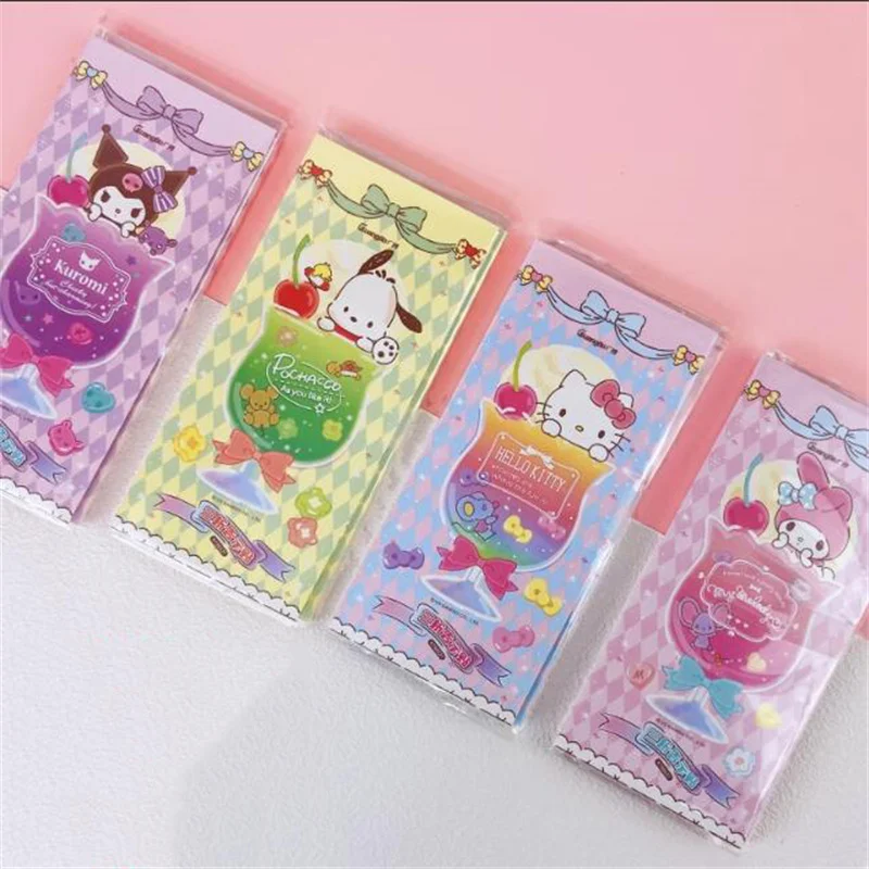 Imagem -06 - Sanrio Kitty Melody Sticky Notes Folding Memo Pad Etiqueta Bonito n Times Papelaria Notepad Bookmark Post Abastecimento Escolar Pcs por Lote