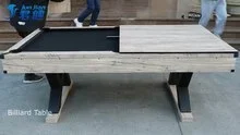 2026 3 in 1 Snooker Billiard Table, 6ft Pool Game Table, with Table Tennis and Dinning Board