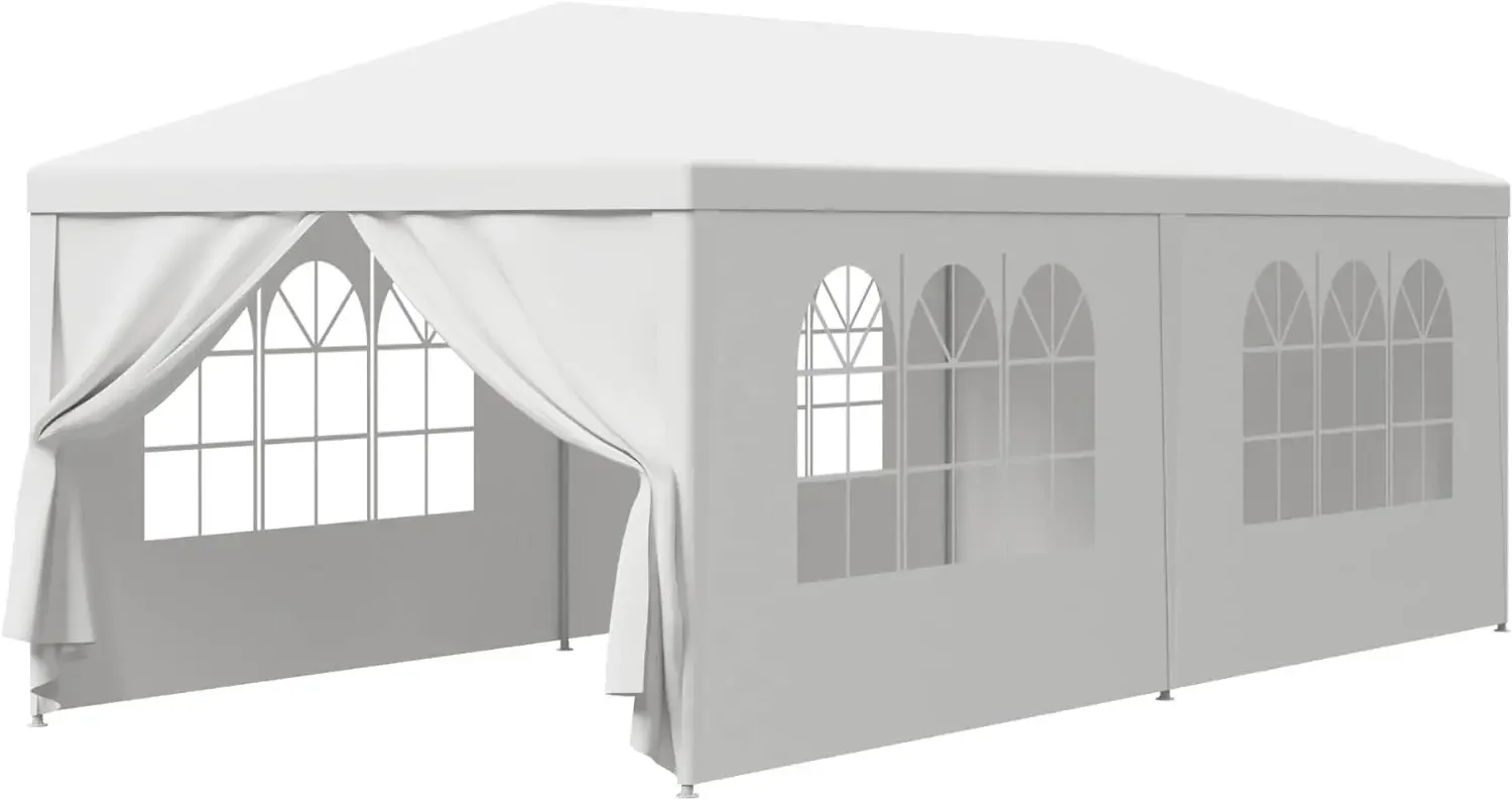 

Outdoor Wedding Party Tent Camping Shelter Gazebo Canopy with Removable Sidewalls Easy Set Gazebo BBQ Pavilion Canopy Cater