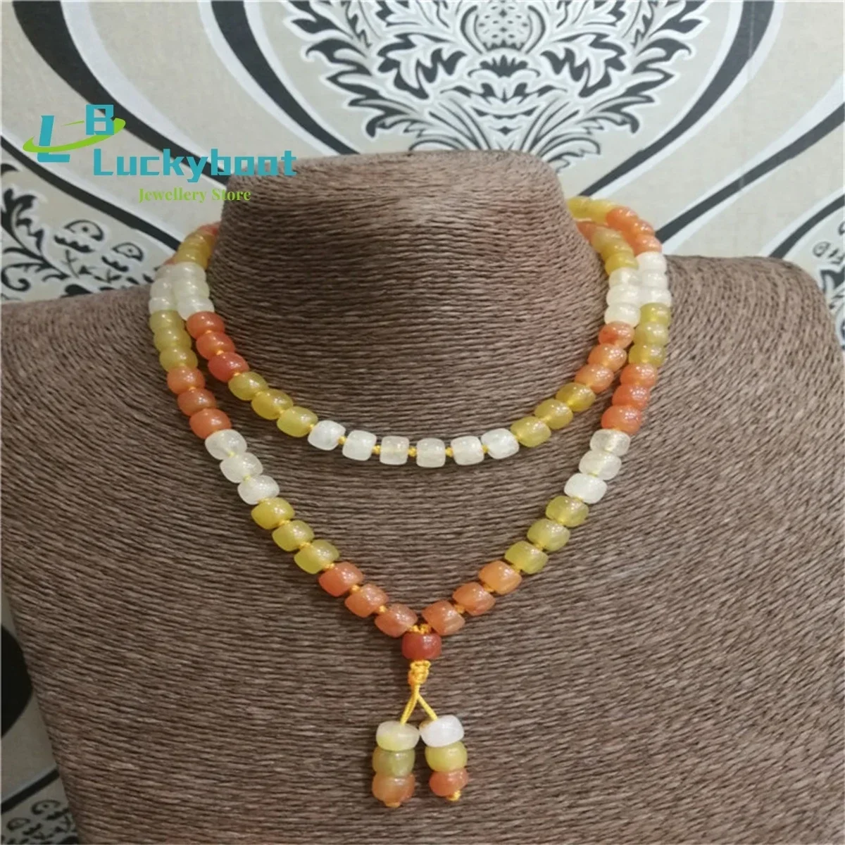 Wholesale Natural Jade Gold Thread Jade Necklace Yellow Dragon Jade Bracelet For Men And Women Exquisite Charm Jewelry Fashion