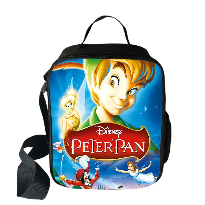 

Disney Peter Pan Protect Lunch Bags Boys Girls Travel Tote Bags Picnic Food Fresh Storage Bags Student Mini Messenger Bag