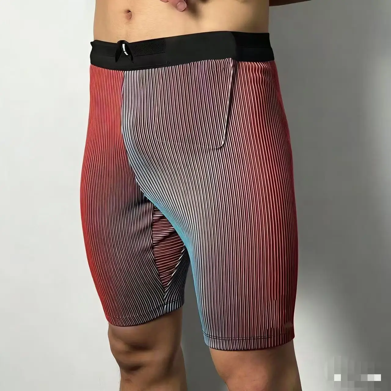 

Мужские спортивные шорты для бега на открытом воздухе, быстросохнущие, облегающие, длиной пять дюймов, эластичные, дышащие, для тренировок, фитнеса