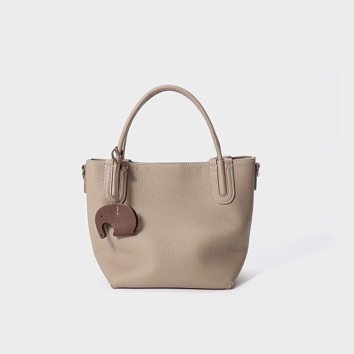 

Women's Bags, Basket-Style Bags, New Style Single-Shoulder Crossbody Bags, High-End Commuter Handbags, First-Layer Cowhide Women's Bucket Bags