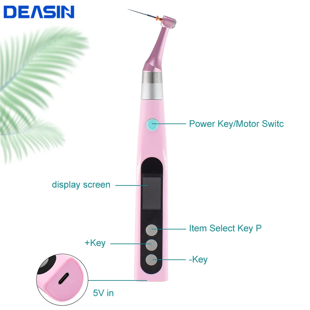 Colorful Dental Wireless Endo Motor 16:1 Reduction Contra Angle Endodontic Treatment Root Canal Therapy Dentist Lab Equipment