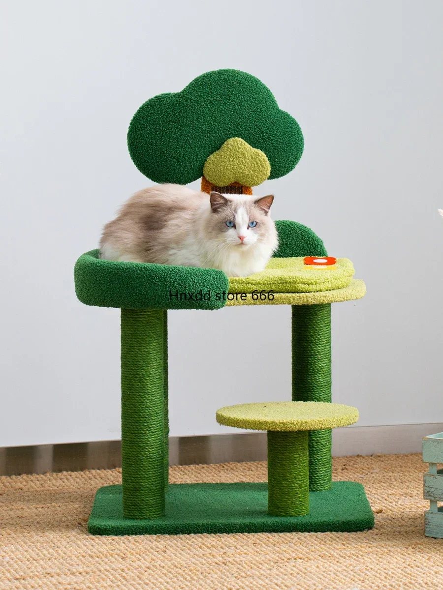 Cat litter cat tree integrated cat climbing frame sisal cat toy luxury cat house climbing