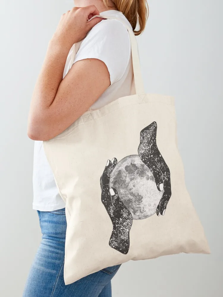 حقيبة حمل سحر الكون، حقيبة قماشية لطيفة، حقيبة كتف قماشية للنساء