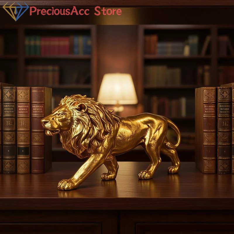 .Hot Sale-3D Printed Lion Figurine For Home,Office,Bookshelf Creative Desktop Decoration 2026