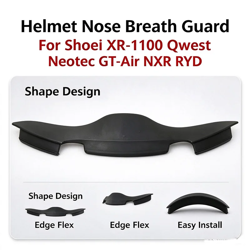 Motorcycle Helmet Nose Breath Guard Breath Deflector For Shoei XR-1100 Qwest Neotec GT-Air NXR RYD Z7 Replacement Parts Anti Fog