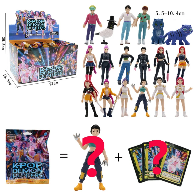Demon Hunters Figures Huntrix Figures Kpop Demon Hunters Figure Toy Derpys Tiger Rumi Italian Brainrot Figurine Ornament