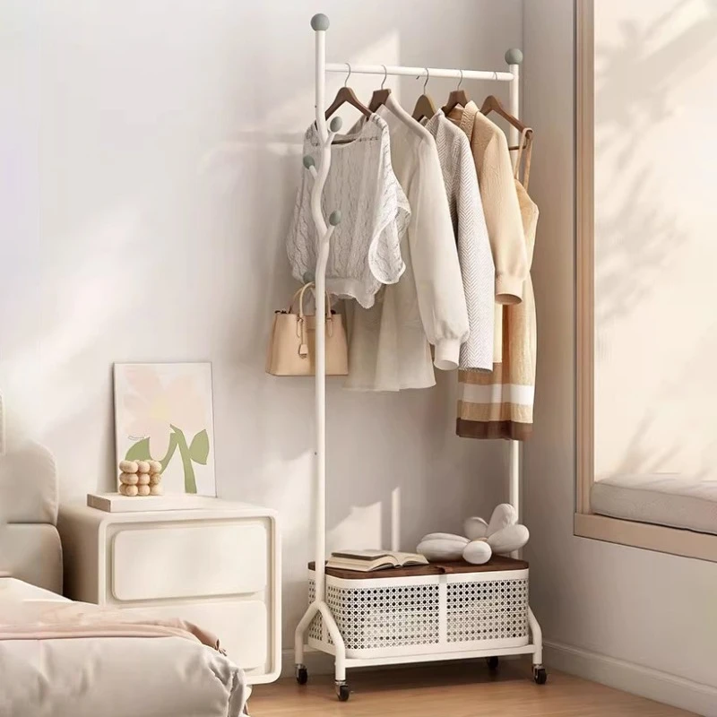 

Entrance Metallic Bedroom Coat Rack With Wheels Modern Hall Furniture Coat Rack Nordic Standing Porte Manteaux Cabinet Furniture