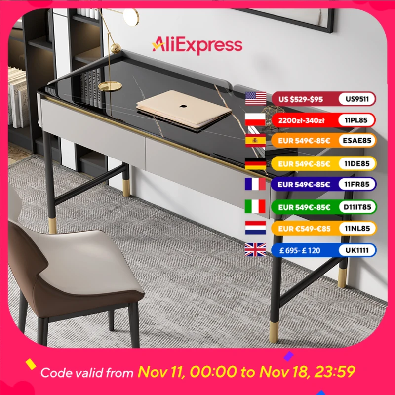 

Дизайнерские домашние роскошные офисные столы, современные ящики для хранения, компьютерные столы для учебы, ноутбука, мебель Escritorio