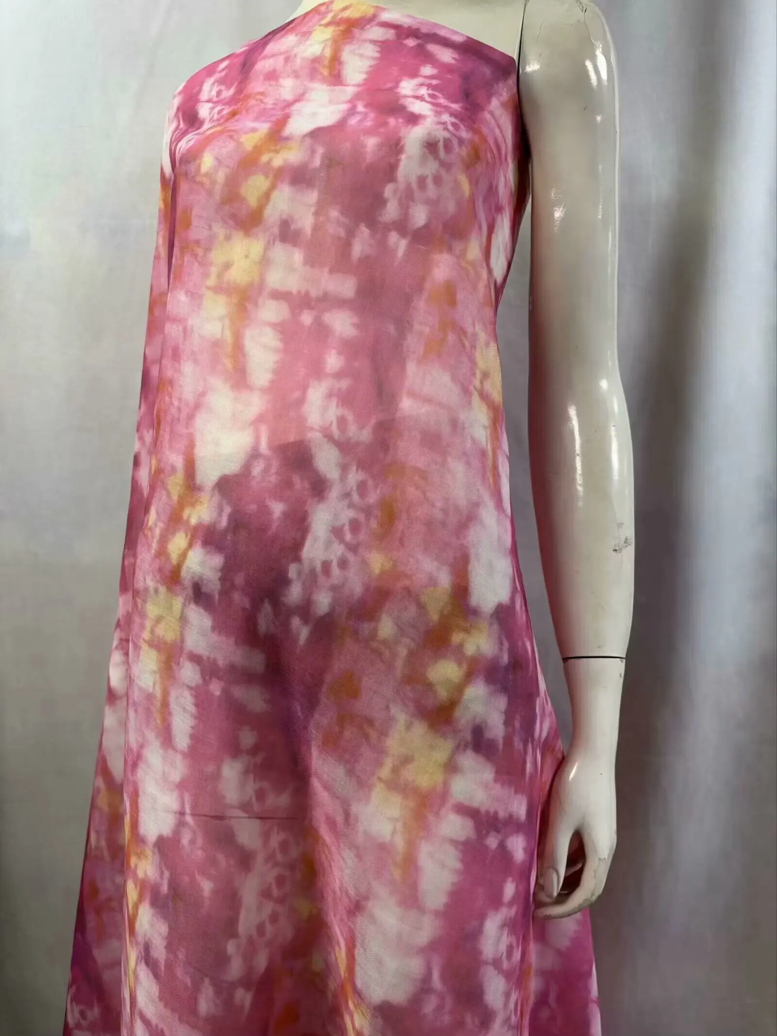 

5yards Elegant 100% Cotton Print Fabric High Grade Elastic Thin Cotton Fabric For Dress Soft Cloth Material fo Dress L6-124-2