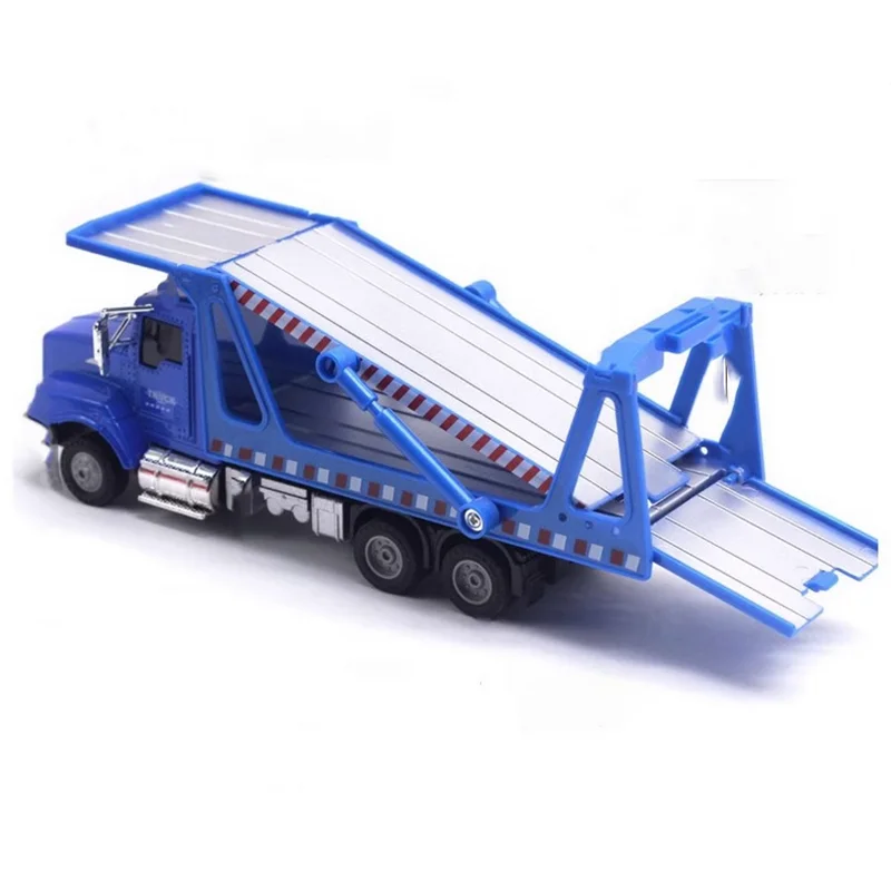 1:43 Scale Kenworth Double-deck Flatbed Truck Simulation Alloy Transporter Model Static Display Collectible Toy Gift Souvenire