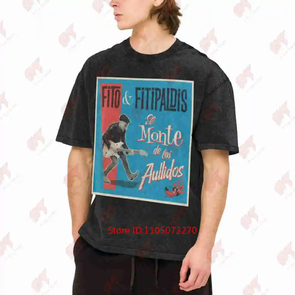 Fito Fitipaldis El Monte De Los Aullidos Album 2025 Vintage Washed Tee Pure Cotton T-Shirt
