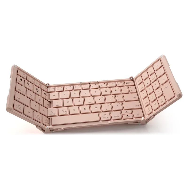 

Folding Bluetooth-compatible Keyboard For Macbook iPad Tablet Rechargeable Foldable Mini Wireless Keyboard Keypad For PC Gamer