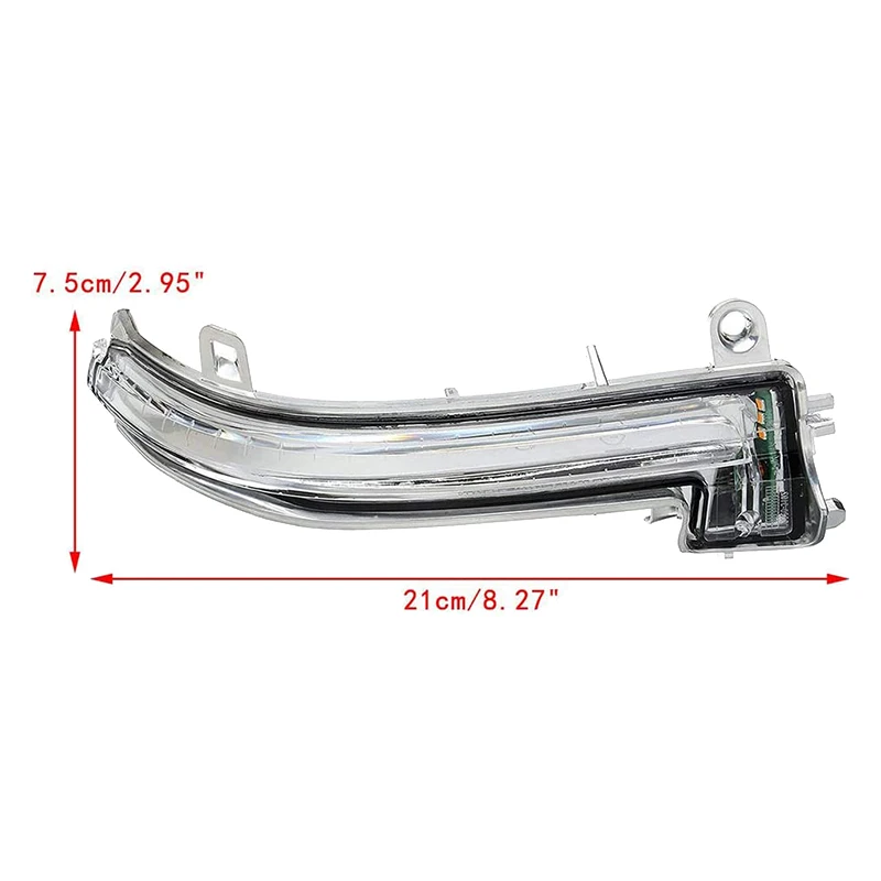 For BMW 1 2 3 4 Series F22 F30 F32 F33 F34 F36 Left Rear View Mirror Light Auxiliary Turn Signal Lamp 63137280771