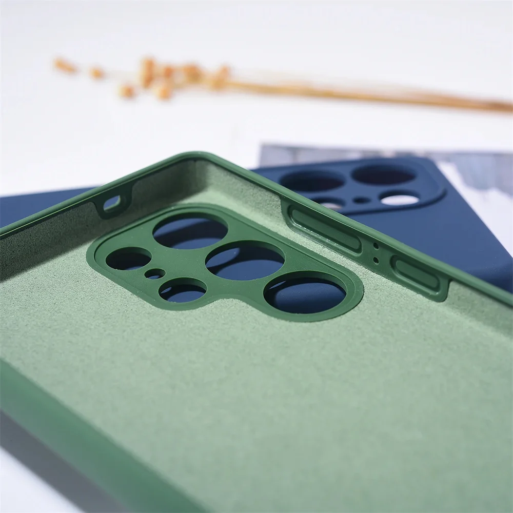 حافظة لهاتف سامسونج جالاكسي S25 Ultra S25+/Plus 5G من السيليكون السائل الناعم ورقيقة للغاية ومضادة للصدمات لهاتف سامسونج S25 مع صندوق