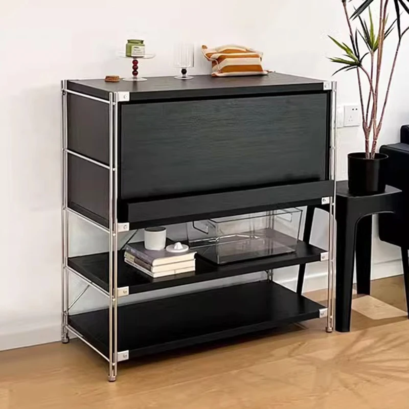Wooden Storage Holders Living Room Aesthetic Racks Modern Floor Organizers Multifunctional Home Shelves Bedroom Decoration