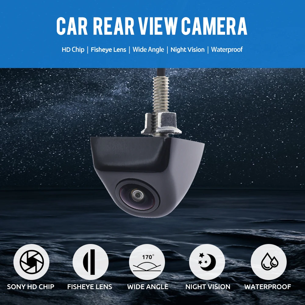 1920*1080P AHD or CVBS NTSC Car Parking Reverse Vehicle Rear View Camera HD CCD Wide 170 Degree FishEyes Night Vision Waterproof