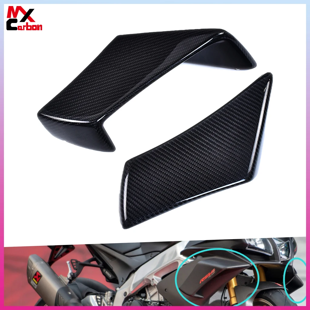 Motorcycle Winglets Fixed Wind Wing Air Deflectors Fairing Carbon Fiber For Aprilia RSV4 2009-2014 2015-2018 2019 2020