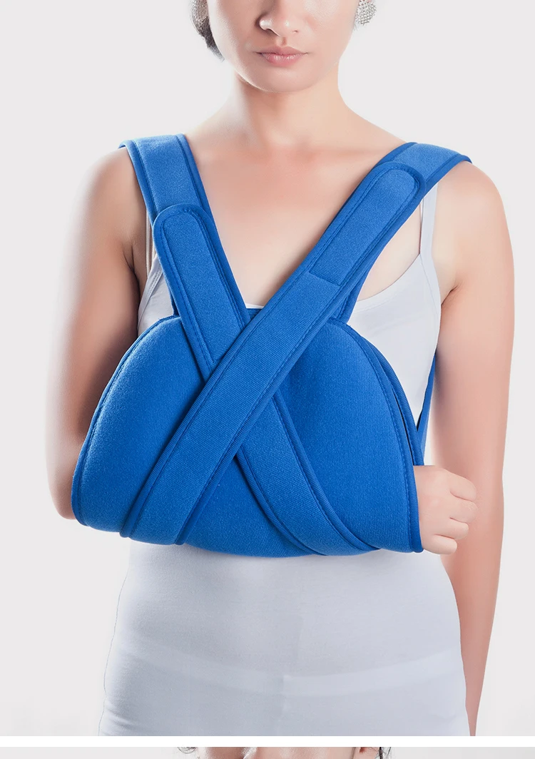 Imbracatura per braccio immobilizzatore per spalla in schiuma ortopedica regolabile medica per polso rotto