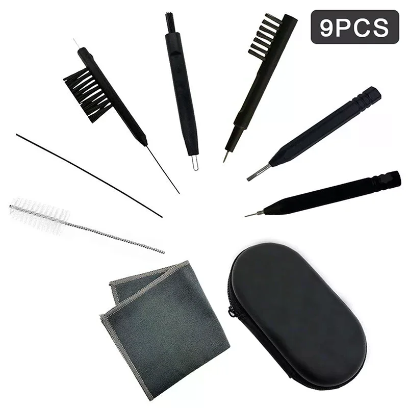 9PCS 9Pcs Hearing Aid Cleaning Tools Aids Cleaning Kit Brush Vent Cleaner Cleaning Wire with Magnet and Wax Loop Cleaning