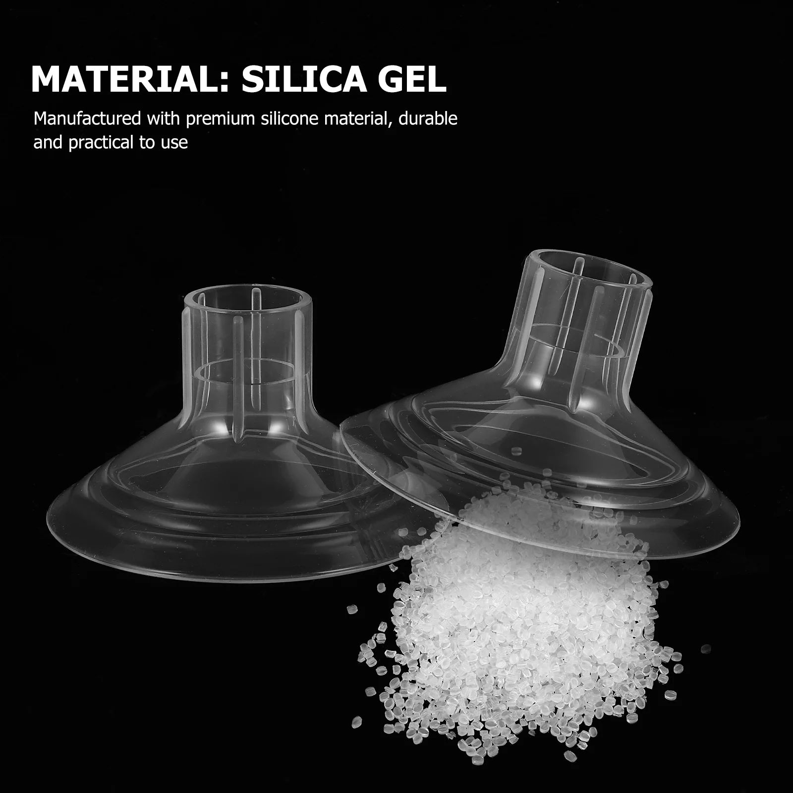 

2pcs Silicone Duckbill Replacements Anti Backflow Pads Breast Pump Accessories Durable Universal Fit For Manual Electric Milk
