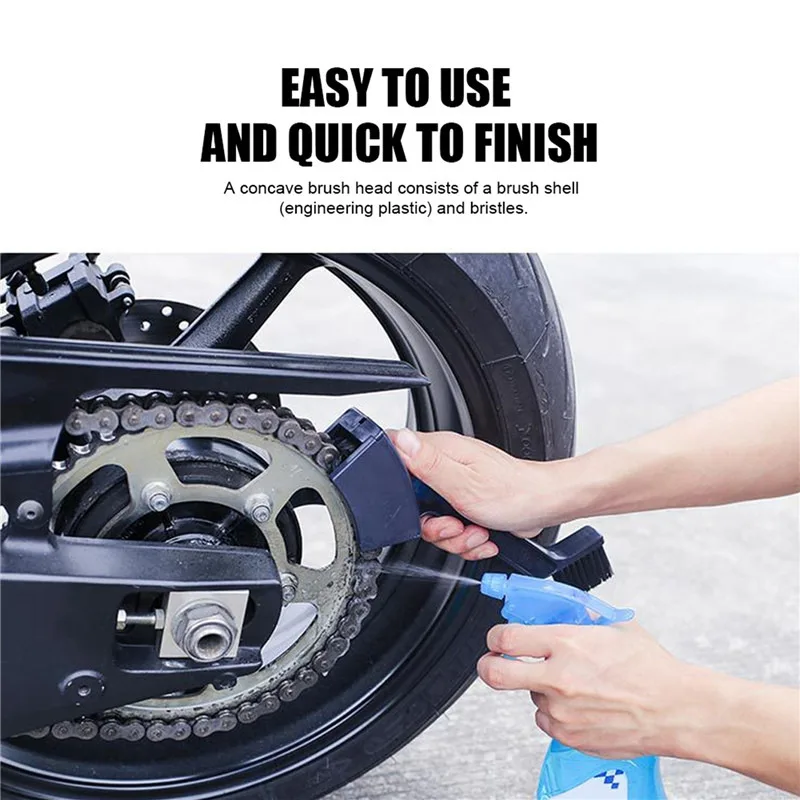 Bike Chain Cleaner Bicycle Motorcycle Chain Cleaning Brush Dual Heads Cycling Cleaning Kit Chain Cleaner Scrubber Tool kit