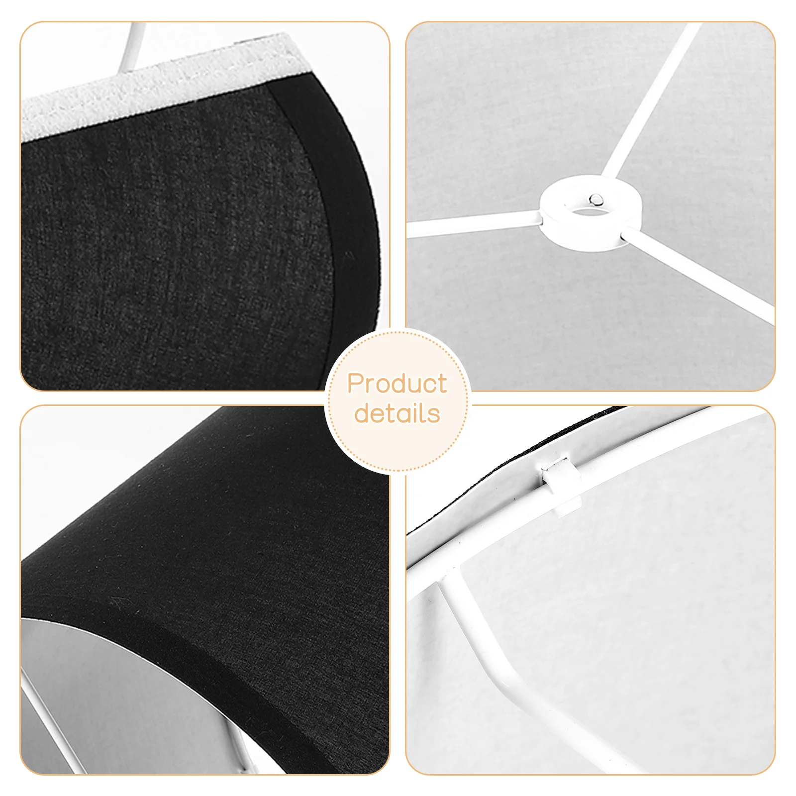 

Fabric Lamp Shades Elegant Design Lampshade Replacement for Various Lamps Personal Home Hotel Study Decorative Accessory