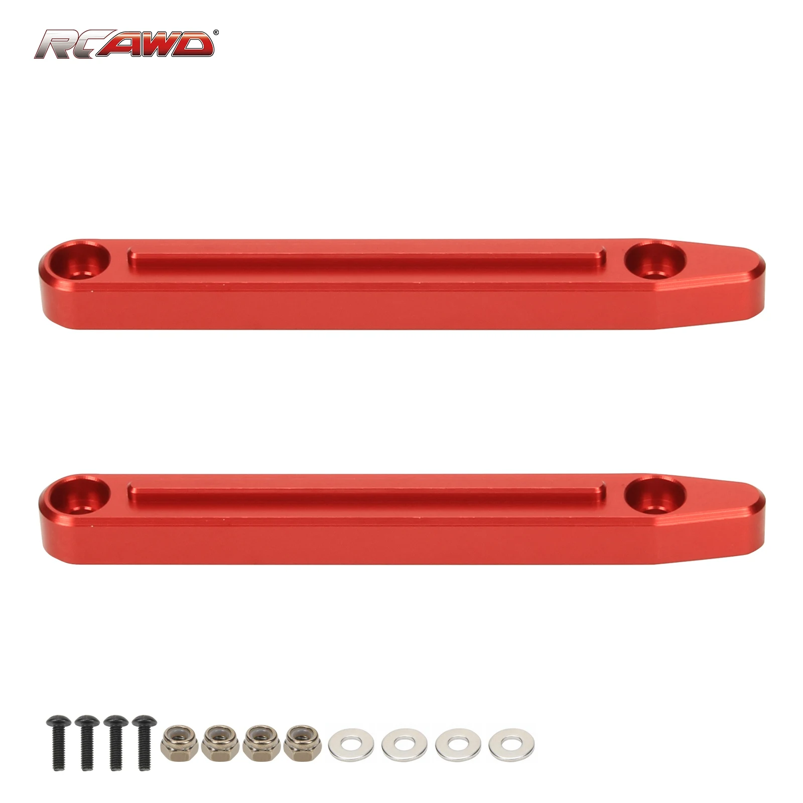 RCAWD Alloy Roof Rails for Arrma 1/7 1/8 6s Mojave Outcast Notorious Kraton etc cars hopups upgrade part 2pcs/set