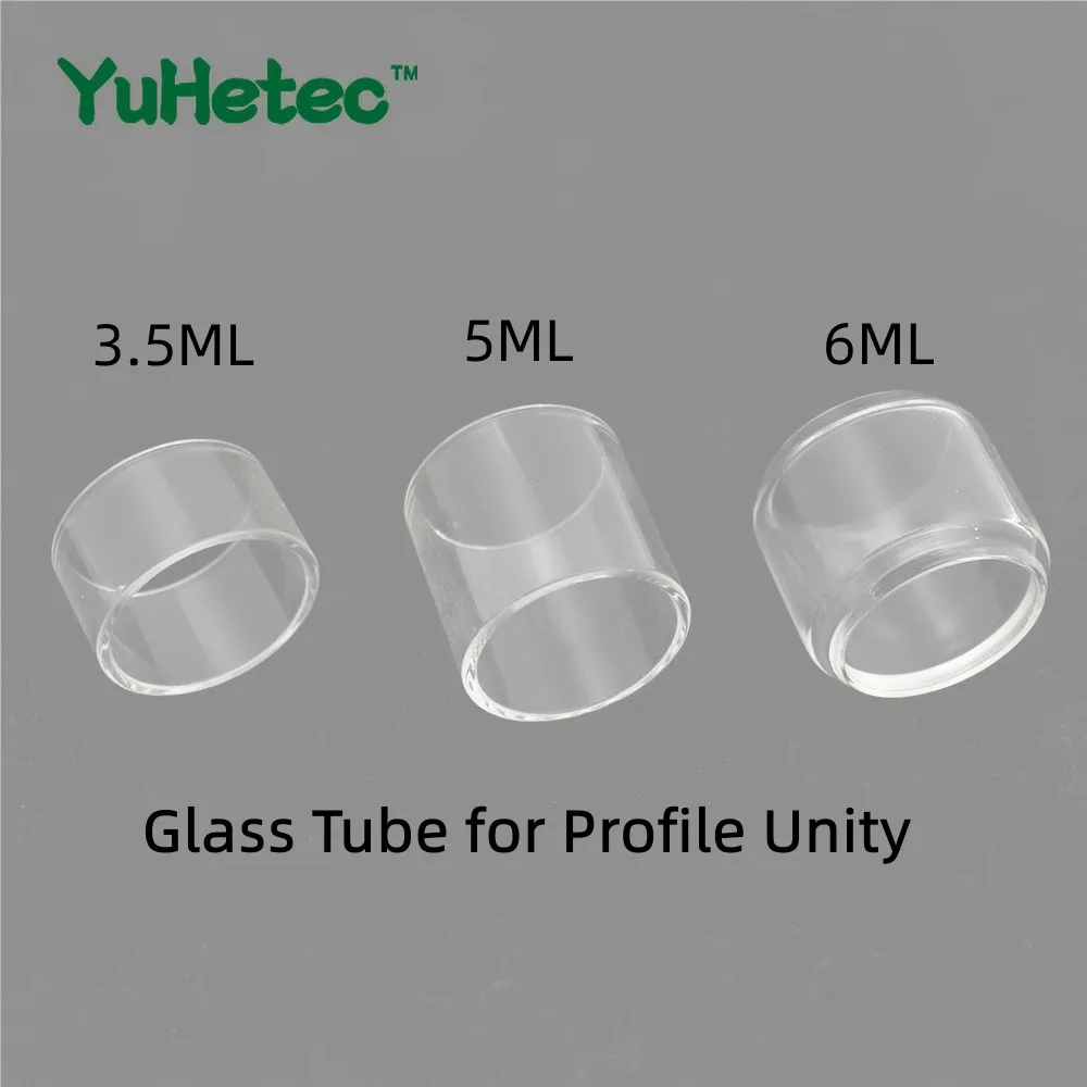 

10PCS Flat Glass Tube for Wotofo Profile Unity RTA 3.5ml /5ml /6.5ml Machine Accessories