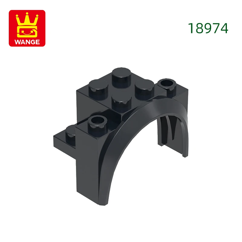 Wange 37 stks/partij 18974 Boog Afgerond Voertuig Blok Moc Kleur Accessoires Compatibel met Baksteen DIY kinderen Speelgoed Montage Onderdelen