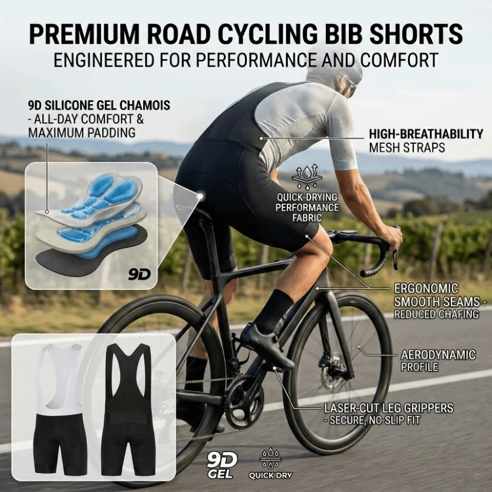 

Бесшовные мужские велосипедные шорты с гелевой подкладкой, дышащие, профессиональные, для MTB, с подкладкой 9D, для гравийных велосипедов