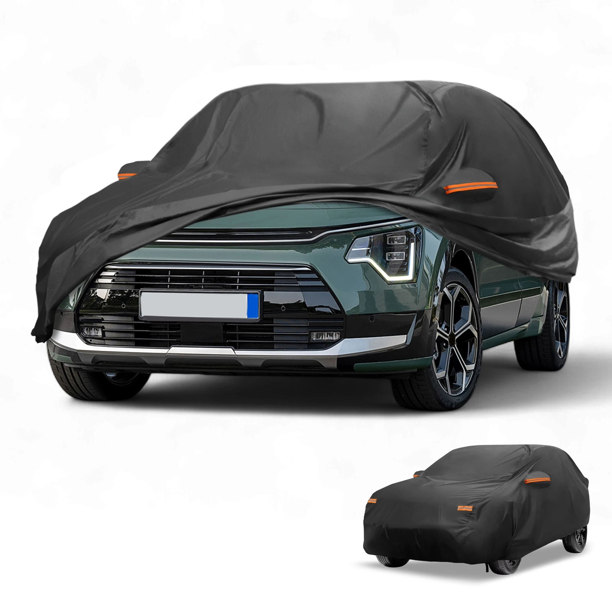 

Водонепроницаемый автомобильный чехол Motoforti с молнией двери водителя для Honda Accord 210D-PU, черный