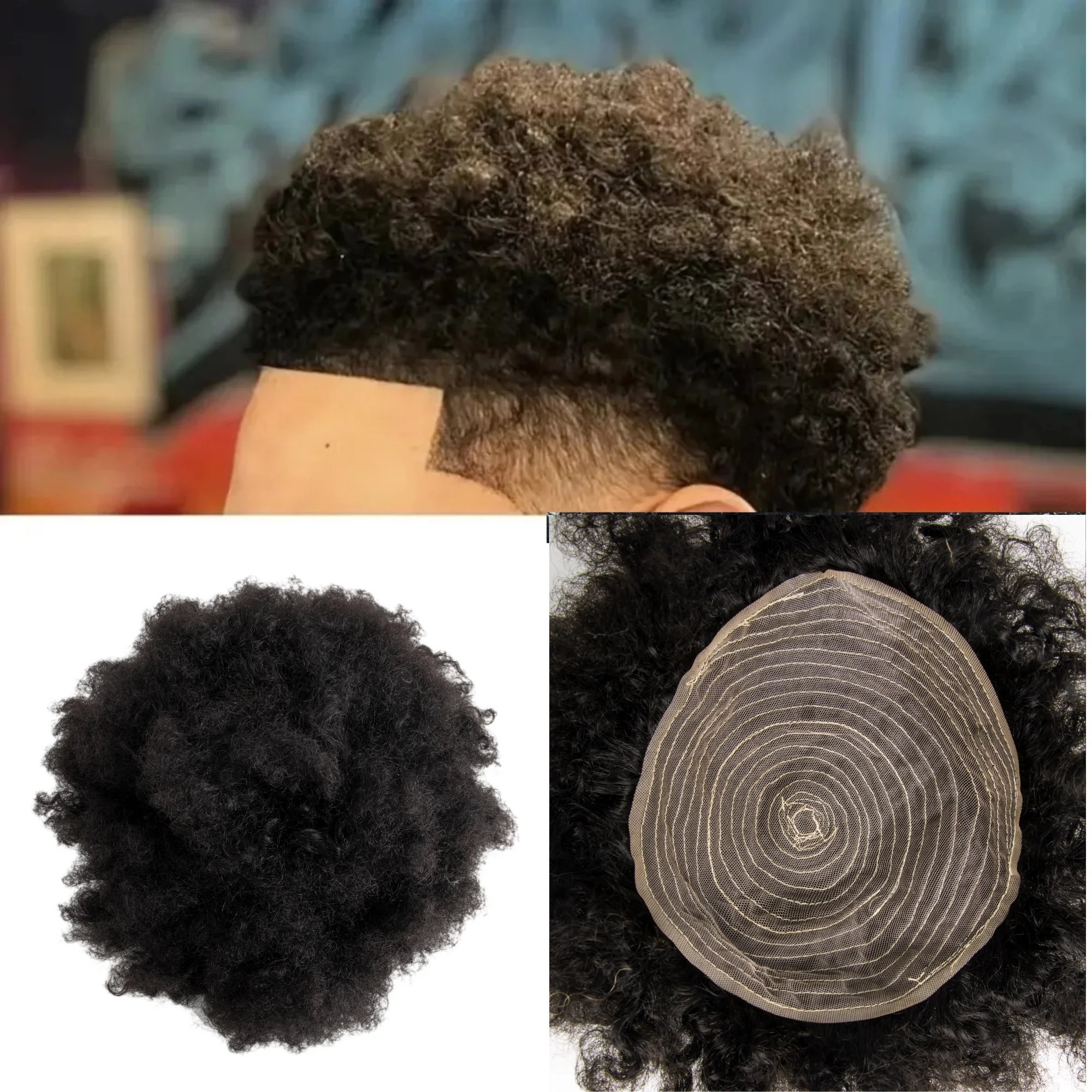 قطعة علوية للشعر للسيدات من OCK، مصنوعة آليًا، نظام استبدال الشعر البشري الحقيقي بنسبة 100%، للجنسين #4